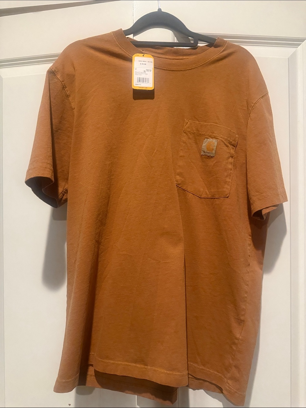NWT Carhartt Men’s Short Sleeve Pocket T-Shirt Brown - Medium